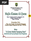 Teks Pengacara Majlis Khatam Al-quran