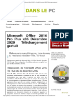 Microsoft Office 2016 Pro Plus x86 Décembre 2020 Téléchargement Gratuit