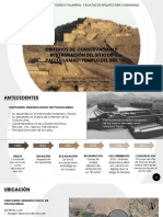 Criterios de Conservacion y Restauracion y Restauración Del Sitio de Pachacamac Templo Del Sol