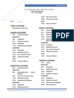 Horario para El Retiro