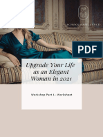 Upgrade Your Life As An Elegant Woman in 2021: Workshop Part 1 - Worksheet