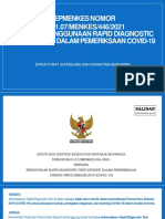 Sosialisasi KMK 446 RDT Antigen