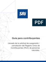 Guía para Contribuyentes - Solicitud - de - Suspención - Cancelación - Ruc - de - Personas - Naturales