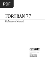 F77 Reference Manual