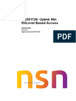 Rg301726: Uplink Min Rxlevel Based Access: Dn09167888 Issue 01 Approval Date 2014-15-20