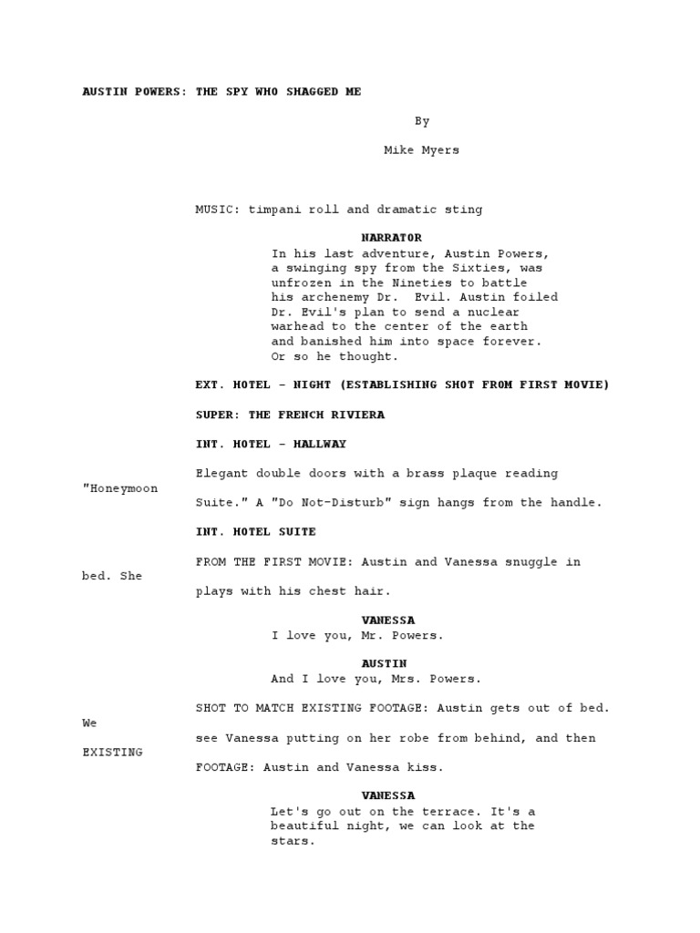 Austin Powers The Spy Who Shagged Me | PDF | Nature