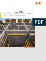 Multiprop Beam MPB 24: The Strong Aluminium Formwork Beam For The MULTIPROP System