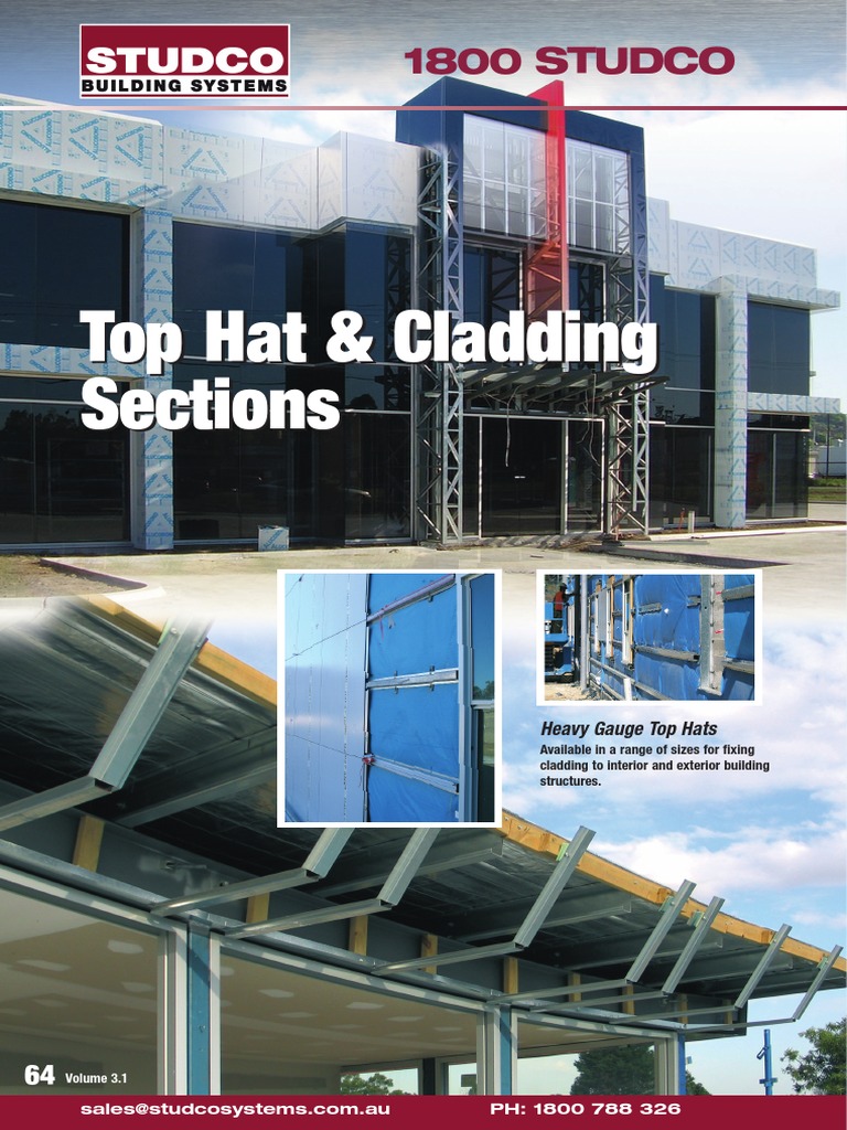 Top Hat & Cladding Sections PDF Building Materials Economic Sectors