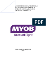 Ringkasan Cepat Membuat Data File Dengan Myob Accounting V 19 Transaksi