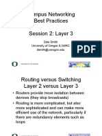 Campus Networking Best Practices Session 2: Layer 3: Dale Smith University of Oregon & NSRC Dsmith@uoregon - Edu