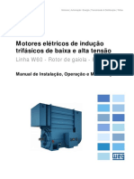 WEG Motores de Inducao Trifasico Linha w60 12720793 Manual Portugues BR DC
