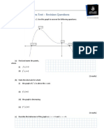 Calculus (Applications) Test Revision Questions 2019