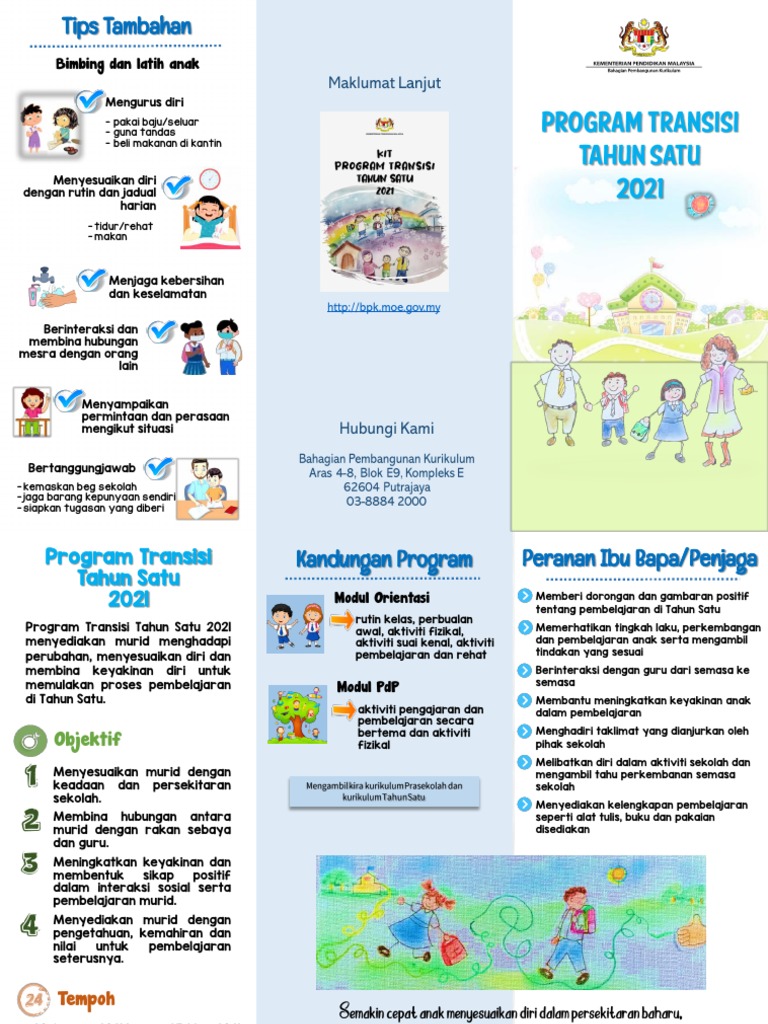 Program Transisi Tahun Satu 2021 | PDF
