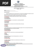 Second Quarter Written-Test 3-6