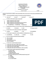 A. Bonifacio Integrated School 2 Quarter Summative Test in Science 9 Name: - Grade & Section: - SCORE