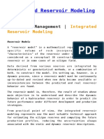 Integrated Reservoir Modelling