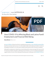 How COVID-19 Is Affecting Black and Latino Families' Employment and Financial Well-Being - Urban Institute