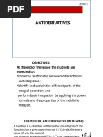 Antiderivatives: Lesson 1