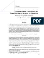Jitorres - Mantilla BP - Evolucion Conceptual y Normativa de La Promocion de La Salud en Colombia