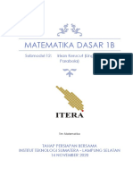 Modul 12 Irisan Kerucut (Pendahuluan, LIngkaran Parabola)