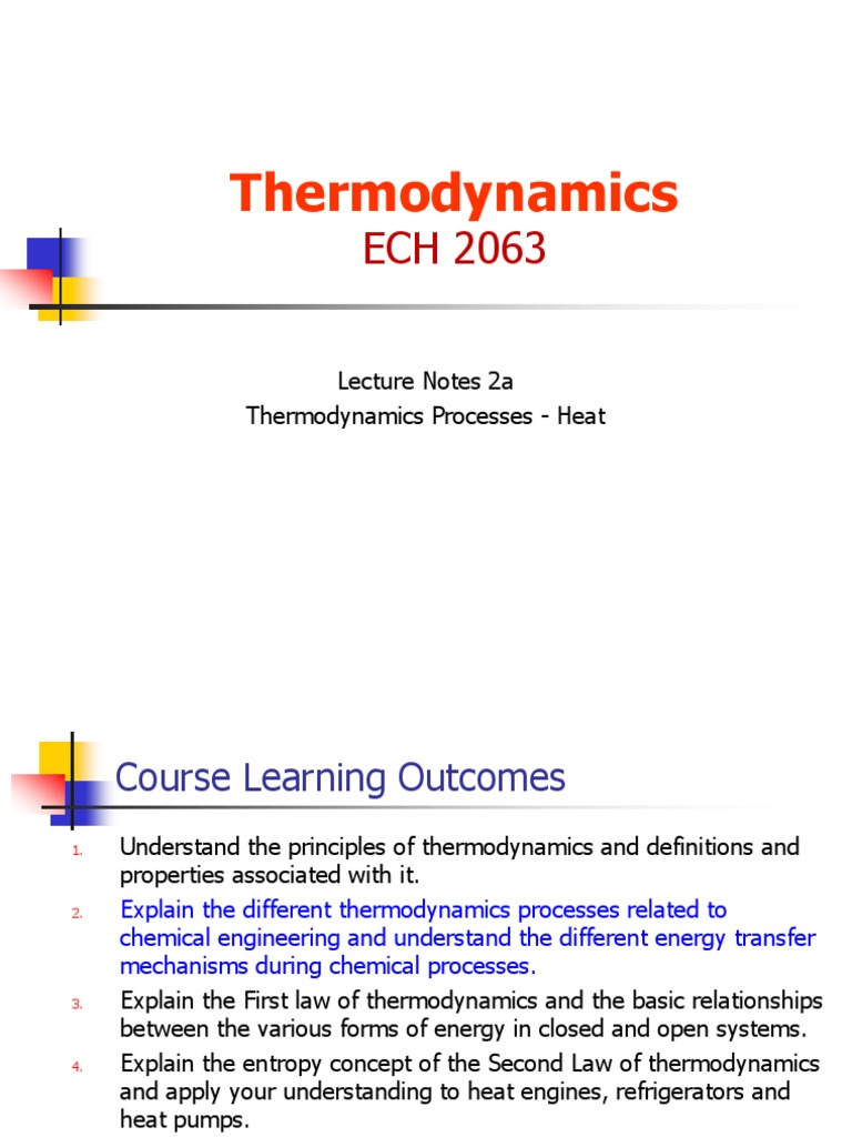 Thermodynamics Processes Overview | PDF | Thermodynamics ...