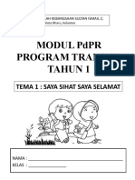 Modul PDPR Program Transisi Tahun 1: Tema 1: Saya Sihat Saya Selamat