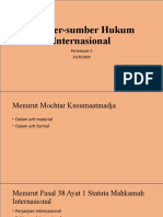 Sesi 3 Sumber-Sumber Hukum Internasional