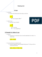 General Gas Law