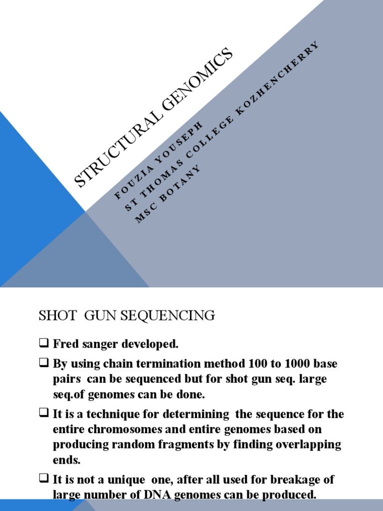 Structural Genomics Mod 1 | PDF | Dna Sequencing | Molecular Genetics