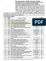 MUHS Affiliation LTMGH MBBS BPTH Courses 2017-18