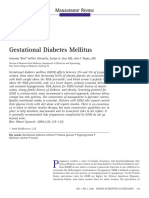 Gestational Diabetes Mellitus: Anagement Eview