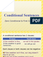 Conditional Sentences: Zero Conditional & First Conditional