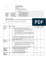 Self-Assessment Sheet With Instructions: Checklist Max Criteria Y VG