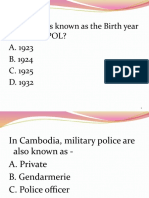 What Year Is Known As The Birth Year of Interpol? A. 1923 B. 1924 C. 1925 D. 1932