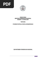 Download Permendiknas Nomor 13 Tahun 2007 Tentang Standar Kepala Sekolah by Taufik Agus Tanto SN49536691 doc pdf