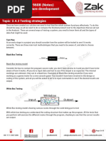 Topic: 2.4.3 Testing Strategies: Test Plan