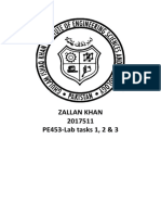 Zallan Khan 2017511 PE453-Lab Tasks 1, 2 & 3