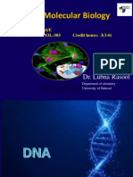 Lecture No. 10 Cell & Mol Bio DNA