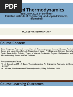 Applied Thermodynamics: BSEE 2019-2023 3 Semester Pakistan Institute of Engineering and Applied Sciences, Islamabad