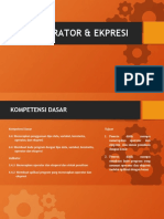 Pertemuan 2 - Operator Dan Ekspresi