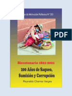 200 AÑOS DE SAQUEO, SUMISIÓN Y CORRUPCIÓN