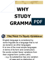 Why study grammar: The need to understand language change
