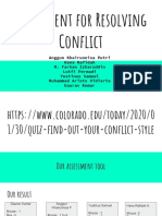 Your Conflict Resolution Style Assessment Results