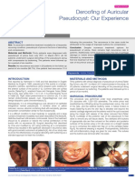 Deroofing of Auricular Pseudocyst: Our Experience: Abst T
