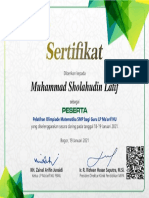 Sertifikat - KPM LPMNU Muhammad - Sholahudin - Latif LPM 00373