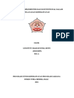 LUH PUTU DIAH KUSUMA DEWI 203221095 TEMU 13 Integrasi Komplementer Dan Konvensional Dalam Pelayanan Kesehatan