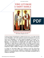 Divine Liturgie de Saint Basile