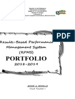Portfolio Headers (RPMS PPST)