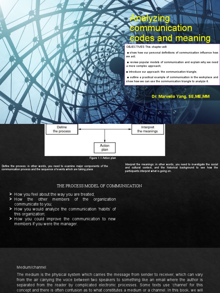 Analyzing Communication Codes and Meaning PDF Attitude (Psychology