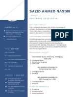 Navy Blue and Black Professional Resume - 2
